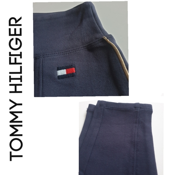 Tommy Hilfiger Sport Piped Leggings Dark Navy Blue Sz XS - Picture 3 of 9